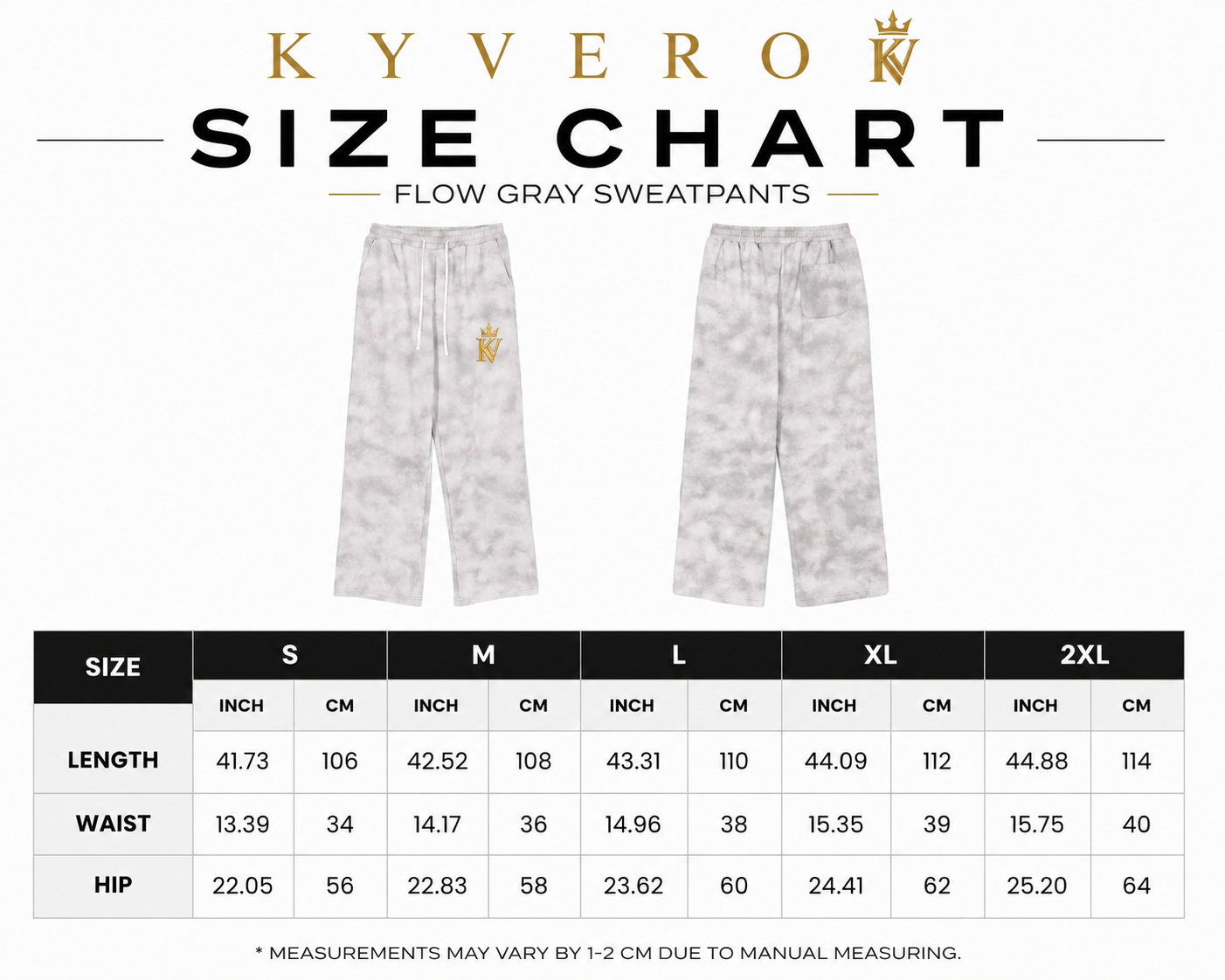 KYVERO FLOW Gray Sweatpants